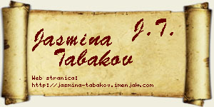 Jasmina Tabakov vizit kartica